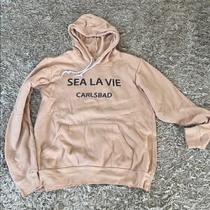 Beige 'Sea La Vie Carlsbad' Hoodie